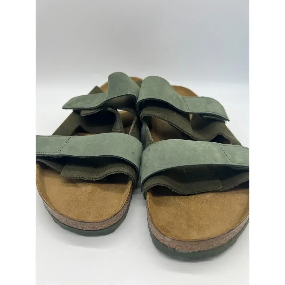 Birkenstock Uji Nubuck-Suede Leather Thyme Sandal Men’s Size 13 New
